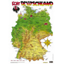 Cartoonlandkarte Echt Deutschland